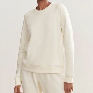 Jenni Kayne Saturday Sweatshirt in Cream, Size S